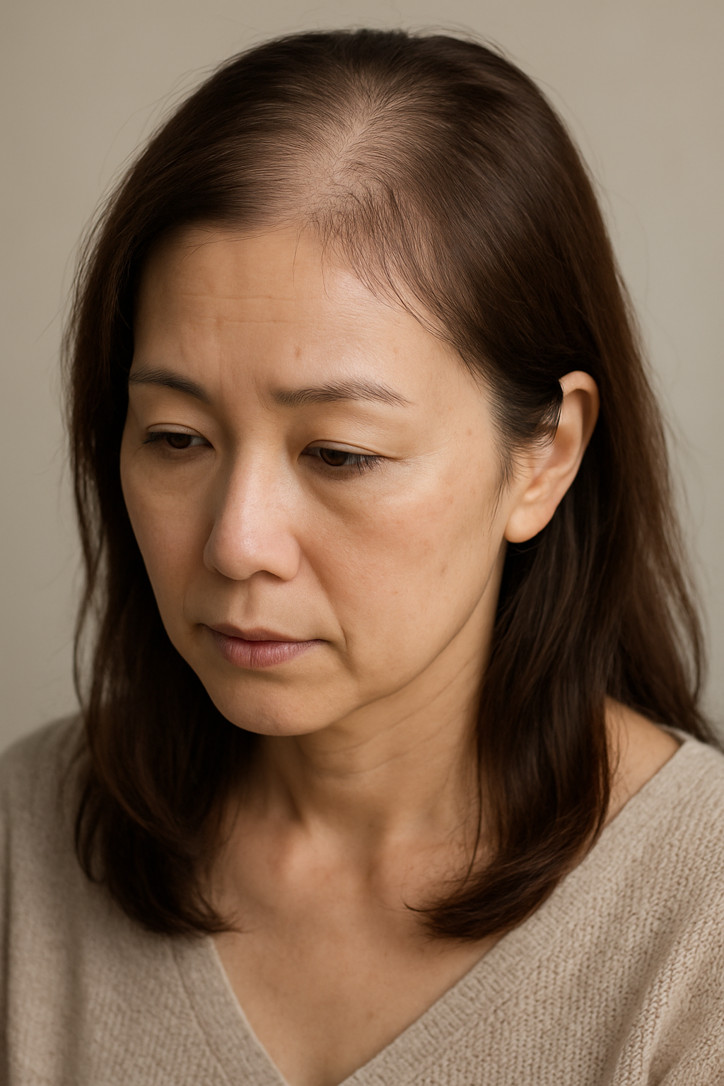女性の薄毛悩み例